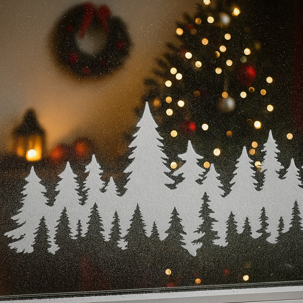 Ozdoby świąteczne na okno