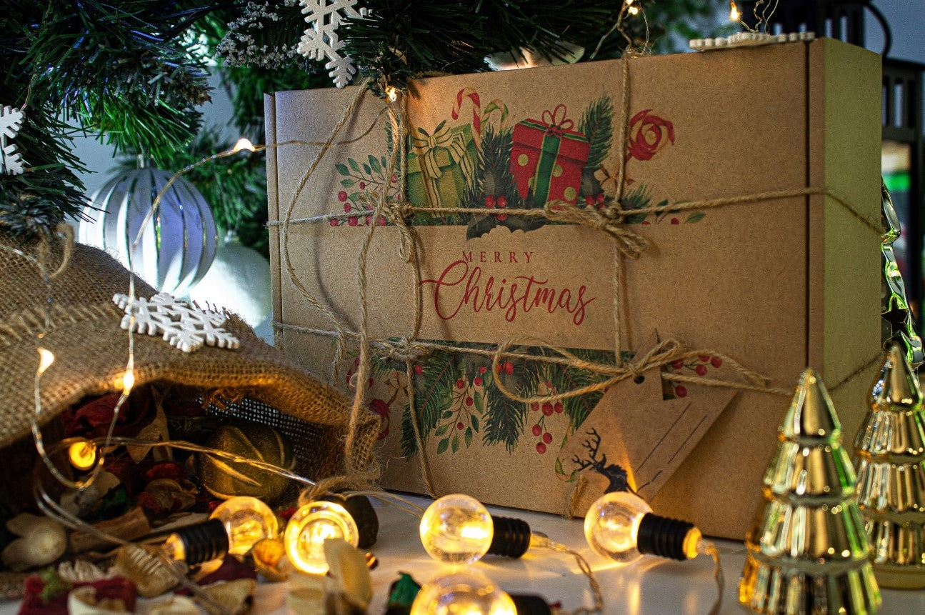 Pudełko prezent Merry Christmas zestaw 3szt.