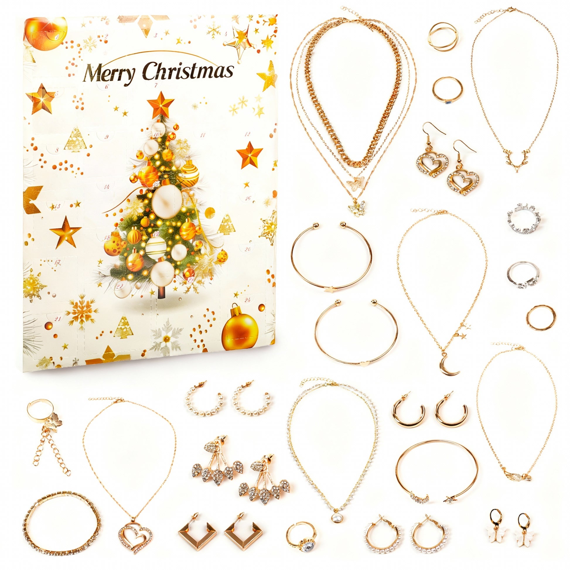 Świąteczny Kalendarz Adwentowy Z Biżuterią