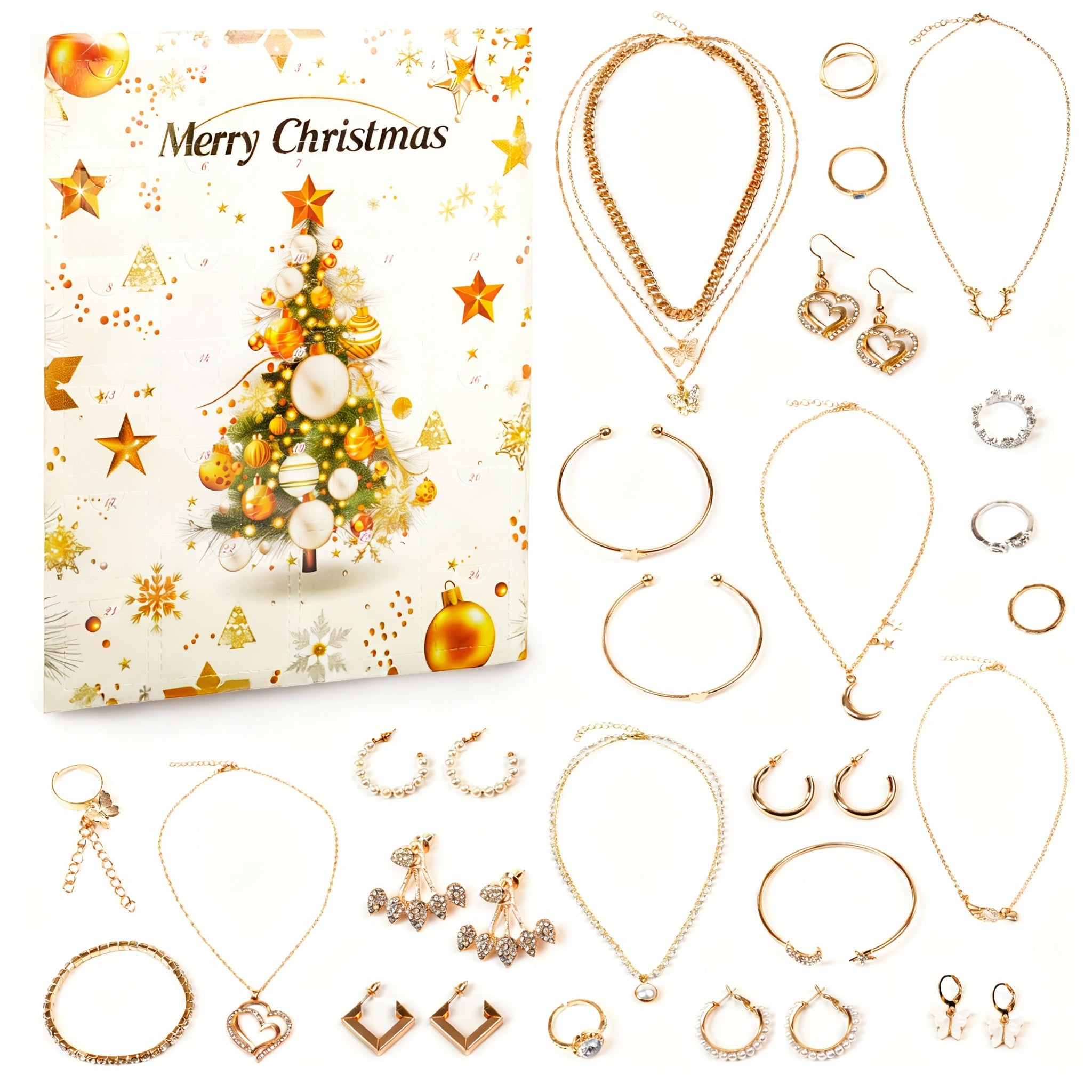 Świąteczny Kalendarz Adwentowy Z Biżuterią