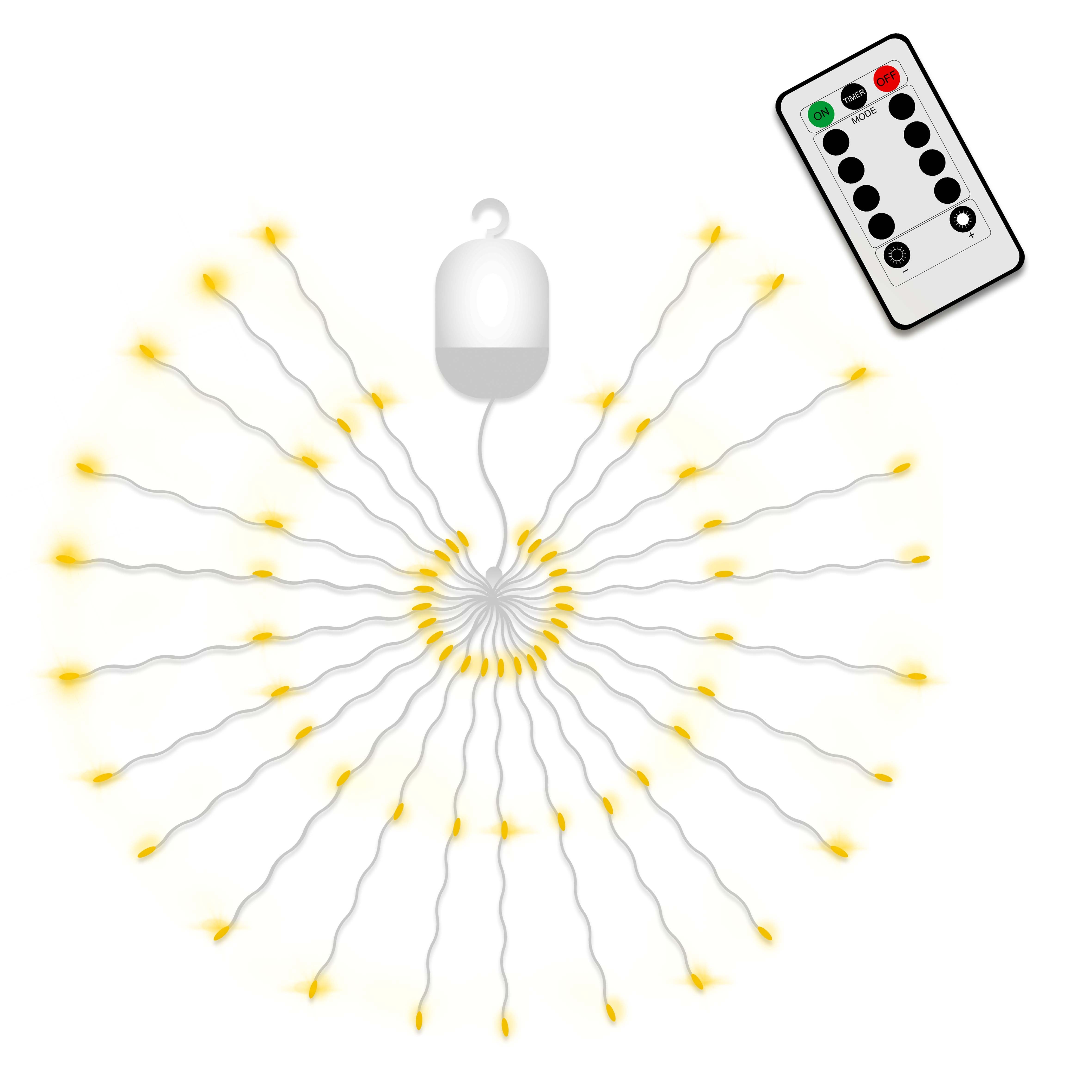 Lampka LED spadające gwiazdy