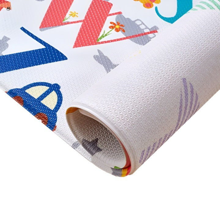 Piankowa mata edukacyjna XXL dla niemowląt 180x120 cm