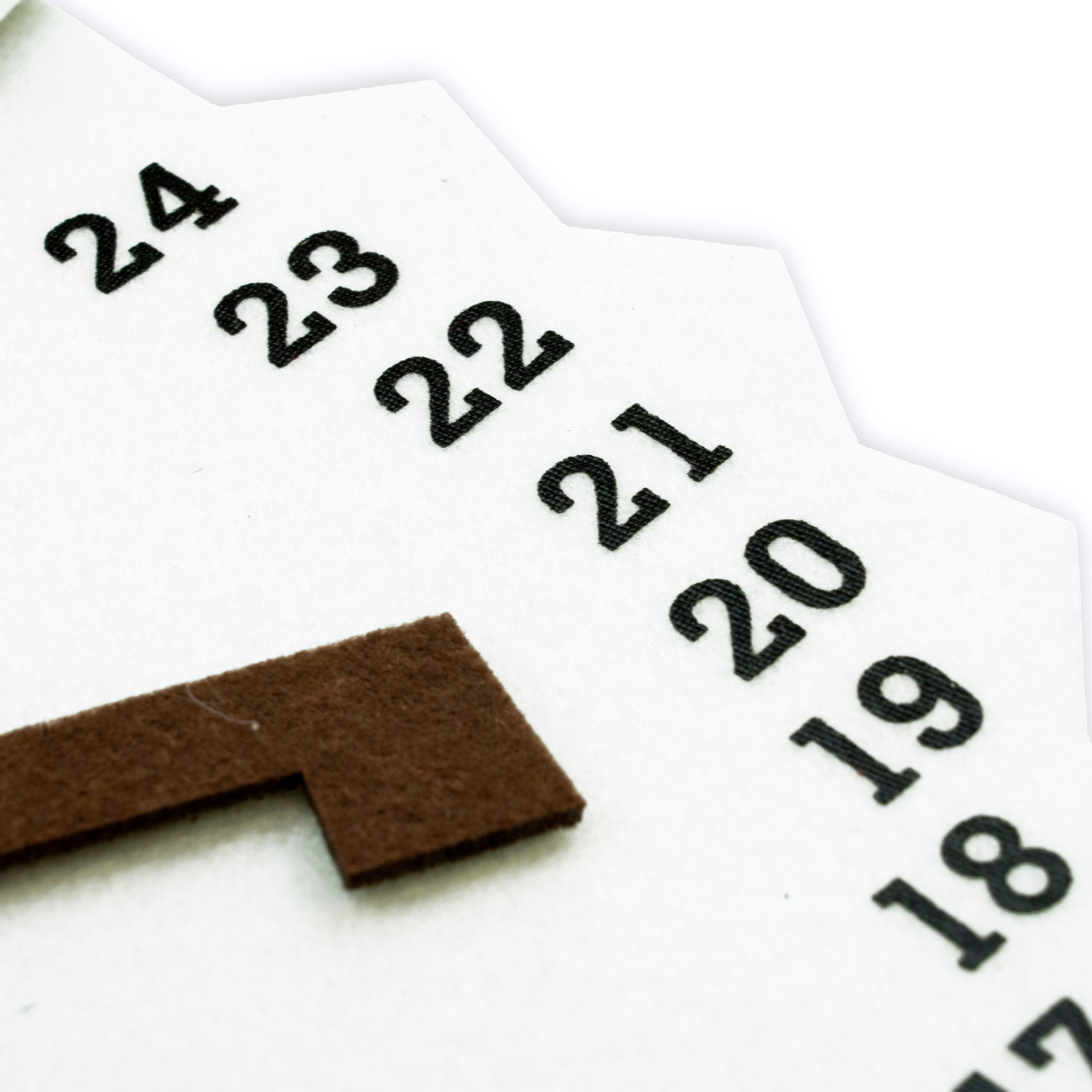 Kalendarz adwentowy uroczy zegar świąteczny z Mikołajem