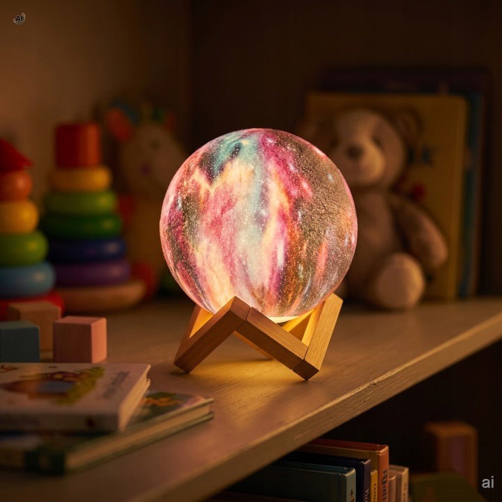 Lampka nocna księżyc LED  15 cm