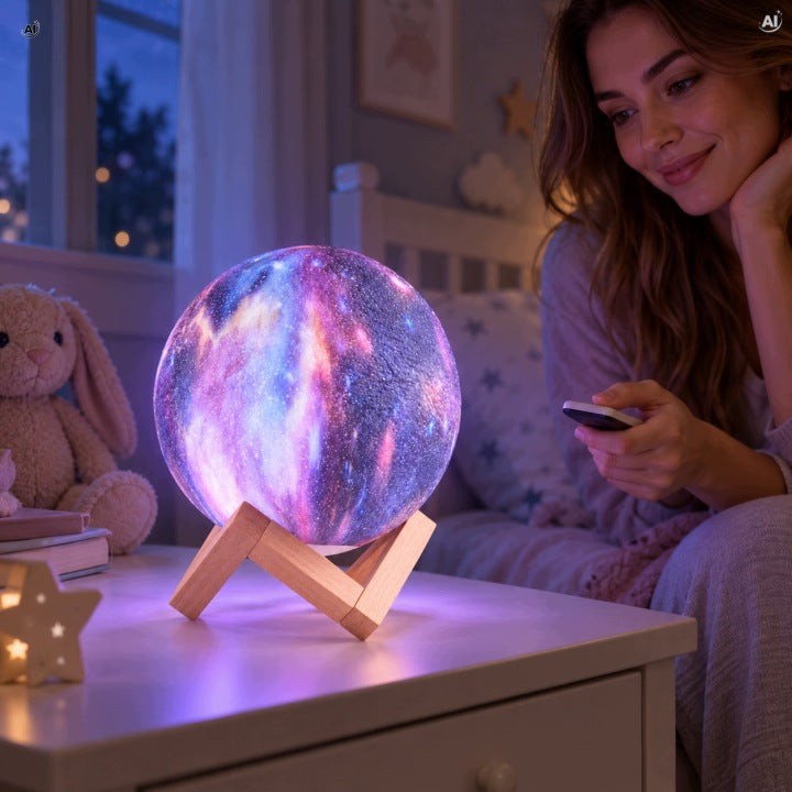 Lampka nocna księżyc LED  15 cm