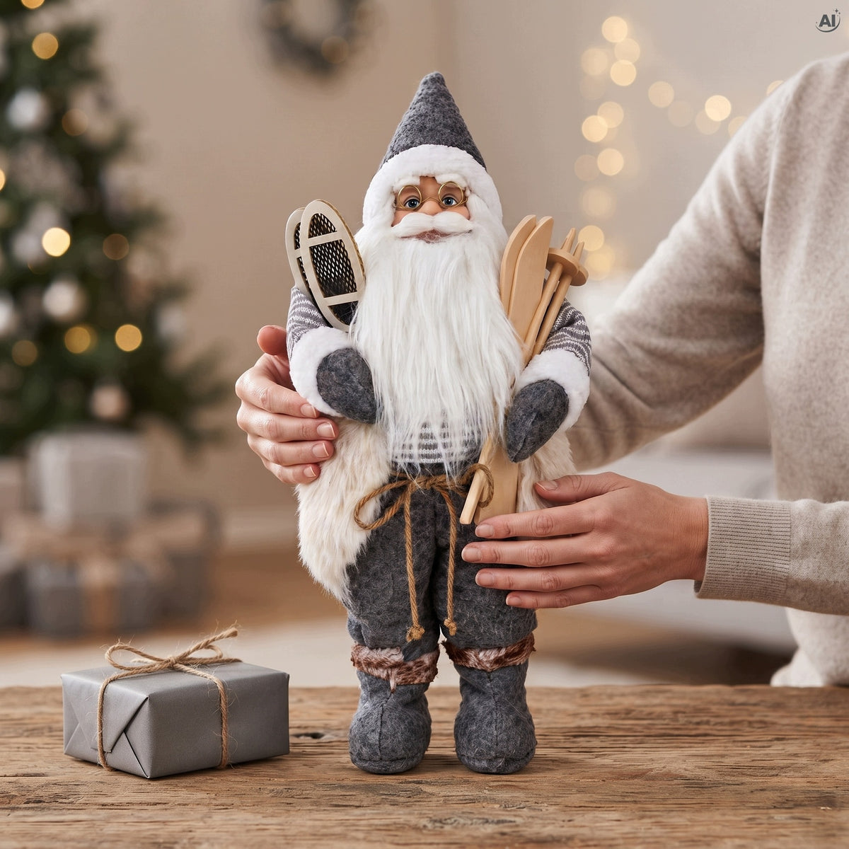 Święty Mikołaj Skandynawski Figurka Stojąca 30 cm