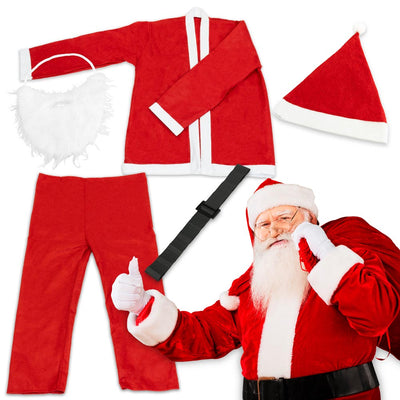 Strój Świętego Mikołaja Kostium Gwiazdor Przebranie Zestaw Uniwersalny