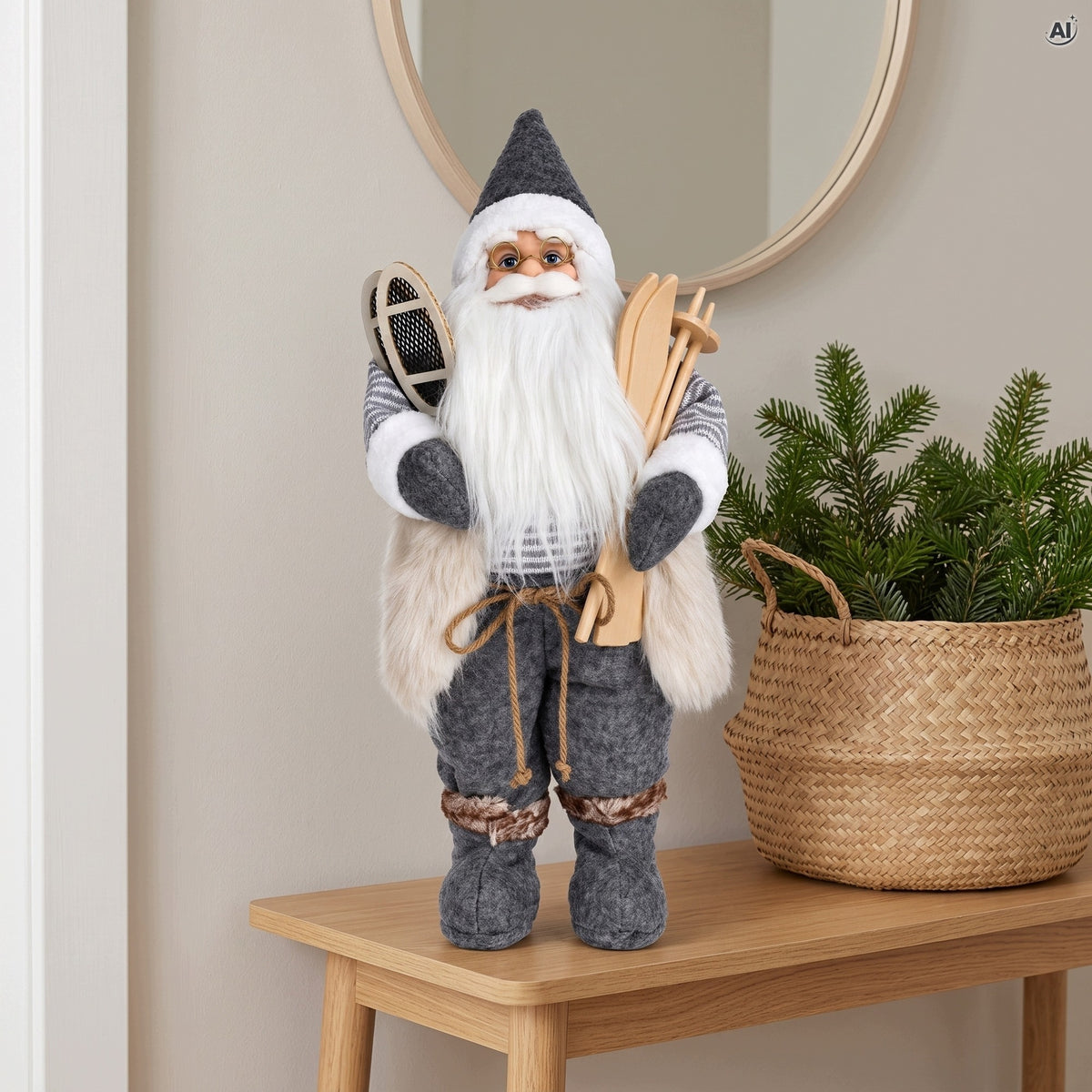 Święty Mikołaj Skandynawski Figurka Stojąca 30 cm