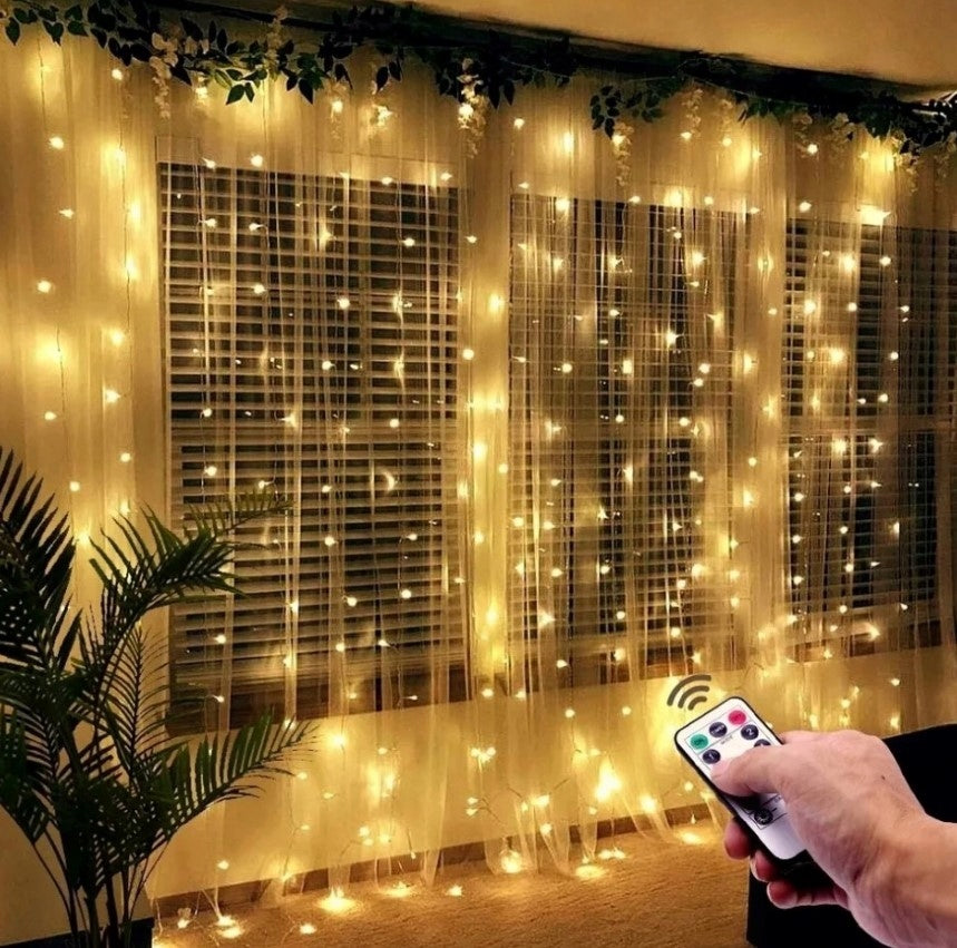 Kurtyna świetlna LED 3x3m ciepły biały