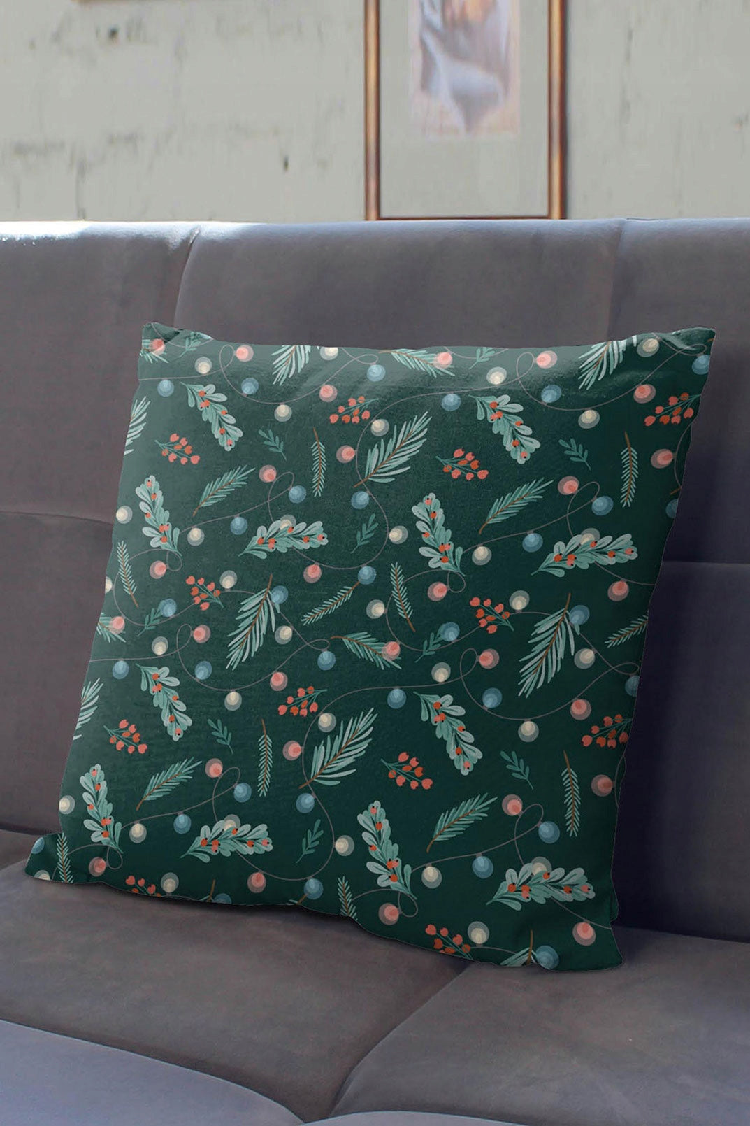 Poduszka świąteczna dekoracyjna 400×400mm z poszewką