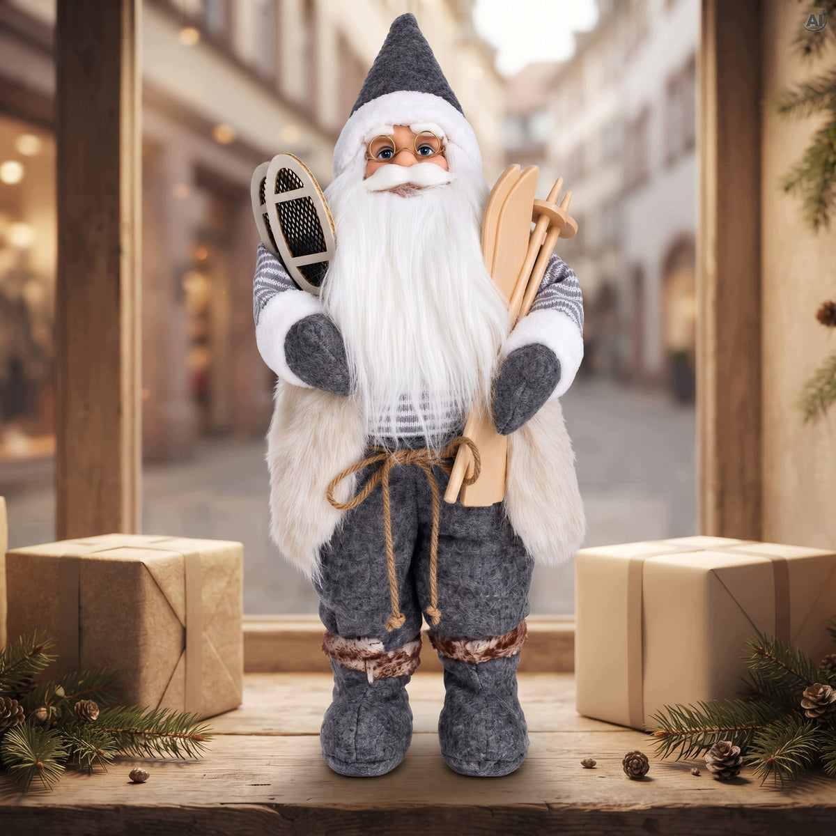 Święty Mikołaj Skandynawski Figurka Stojąca  45 cm
