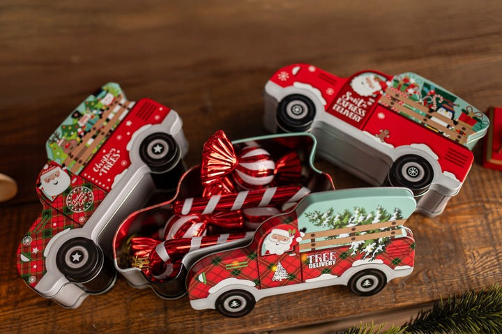 Pojemnik Samochód Świąteczny Zestaw 3szt.