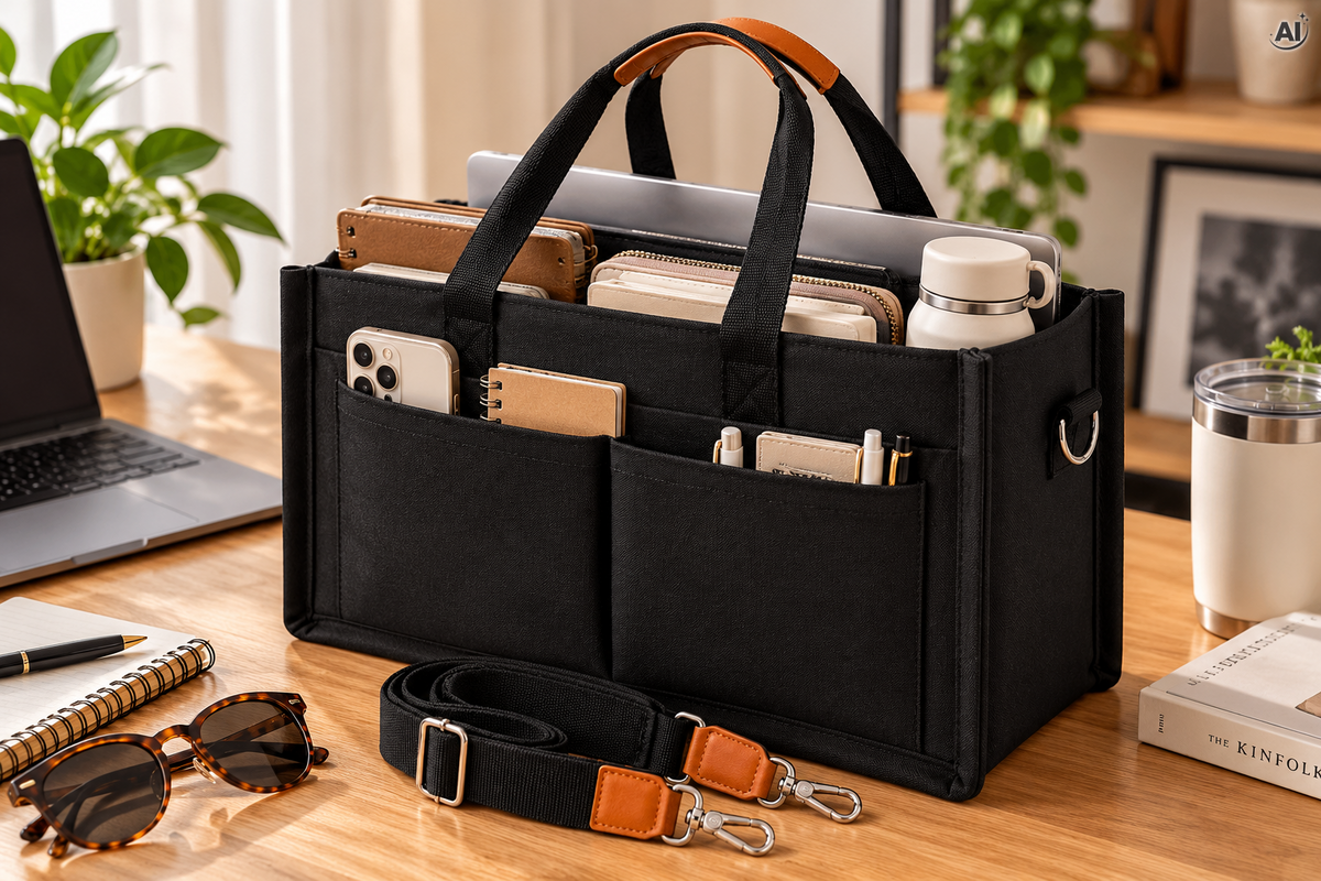 Torebka Damska Shopper z Kieszeniami