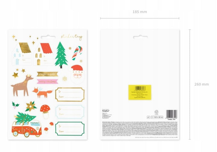 Świąteczne Naklejki Samoprzylepne