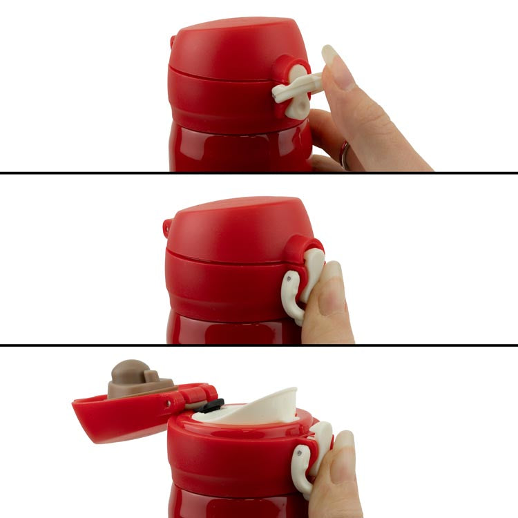 Termos świąteczny czerwony  – 380 ml, 23×6 cm