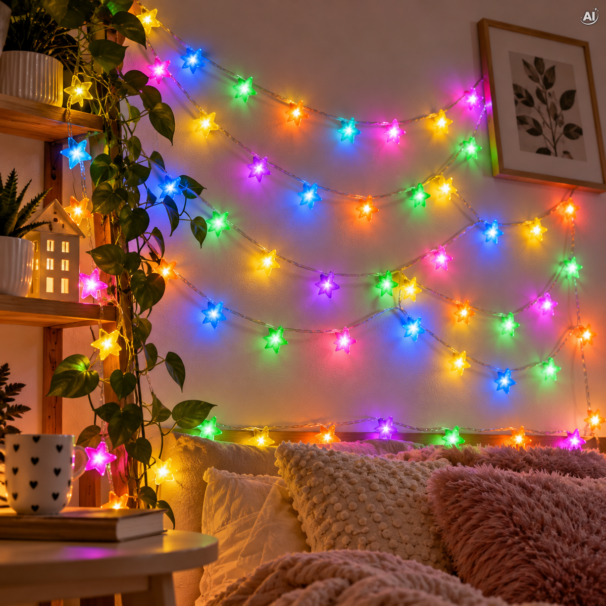 Lampki Gwiazdki LED 10 m 67 LED