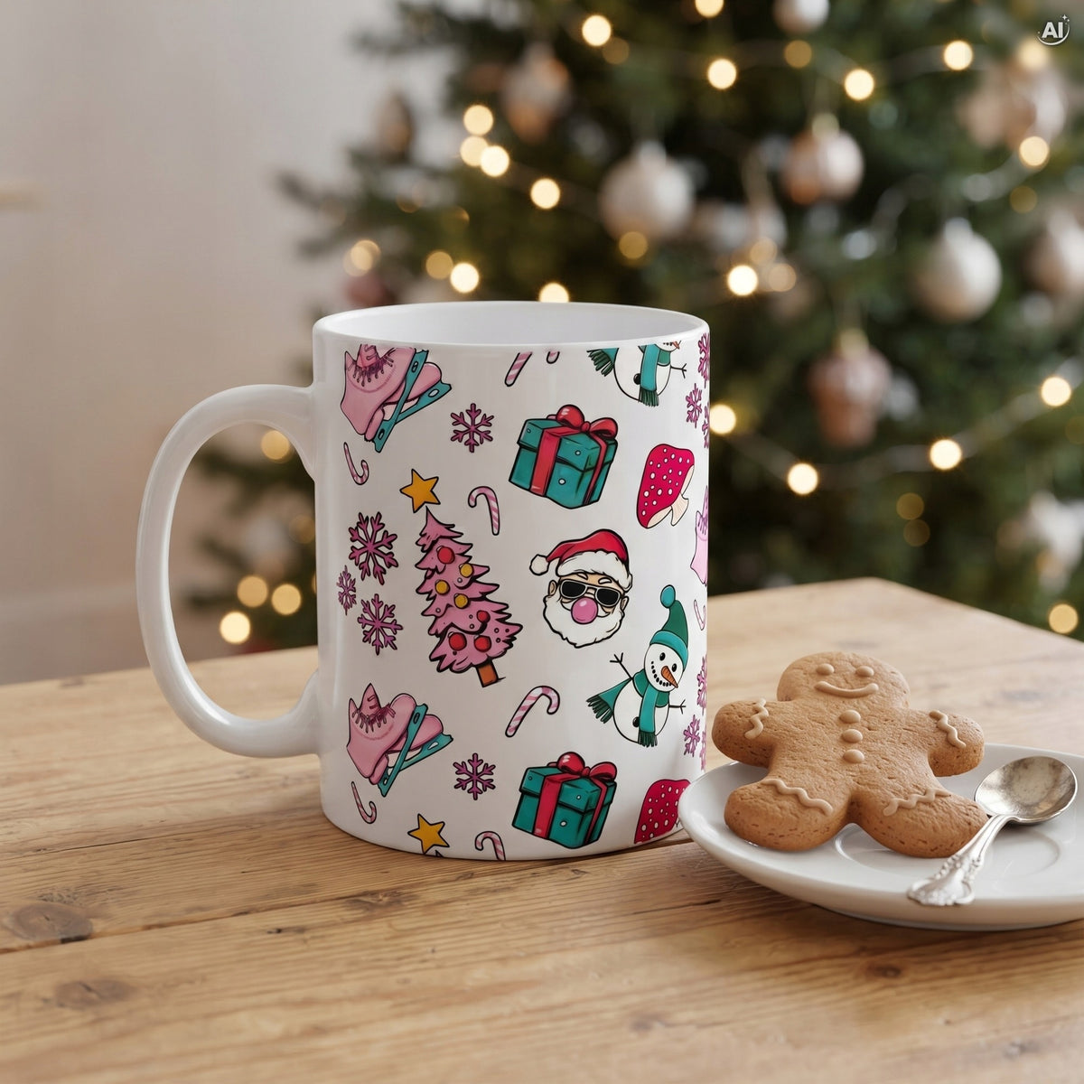 Kubek Świąteczny Ceramiczny 350 ml