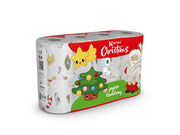 Papier toaletowy świąteczny 3-warstwowy 8 rolek, wzór Mikołaj Kartika
