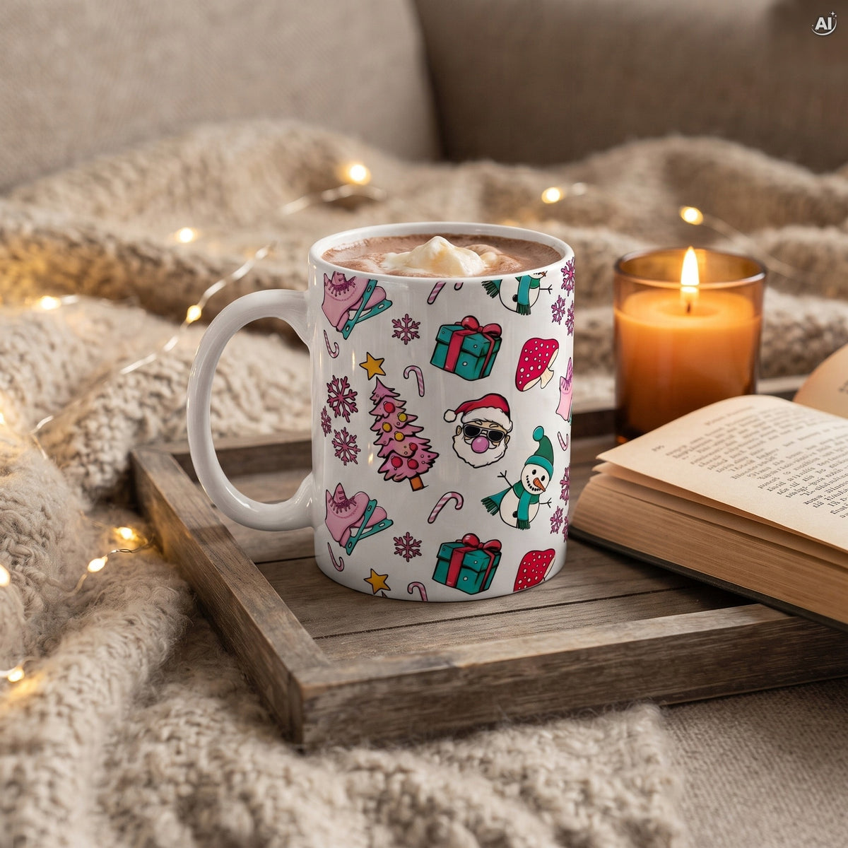 Kubek Świąteczny Ceramiczny 350 ml