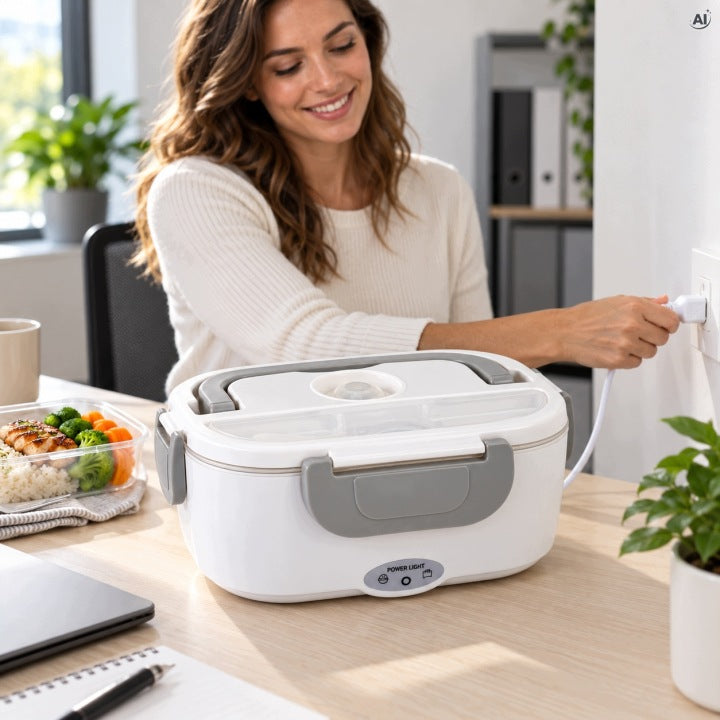 Elektryczny lunch box z funkcją podgrzewania 1,5 l