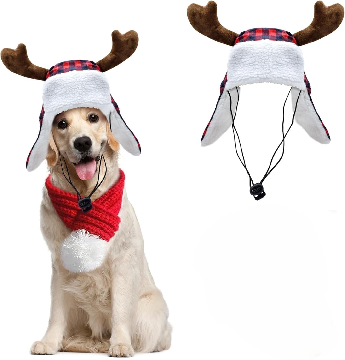 Czapka Dla Psa Renifer