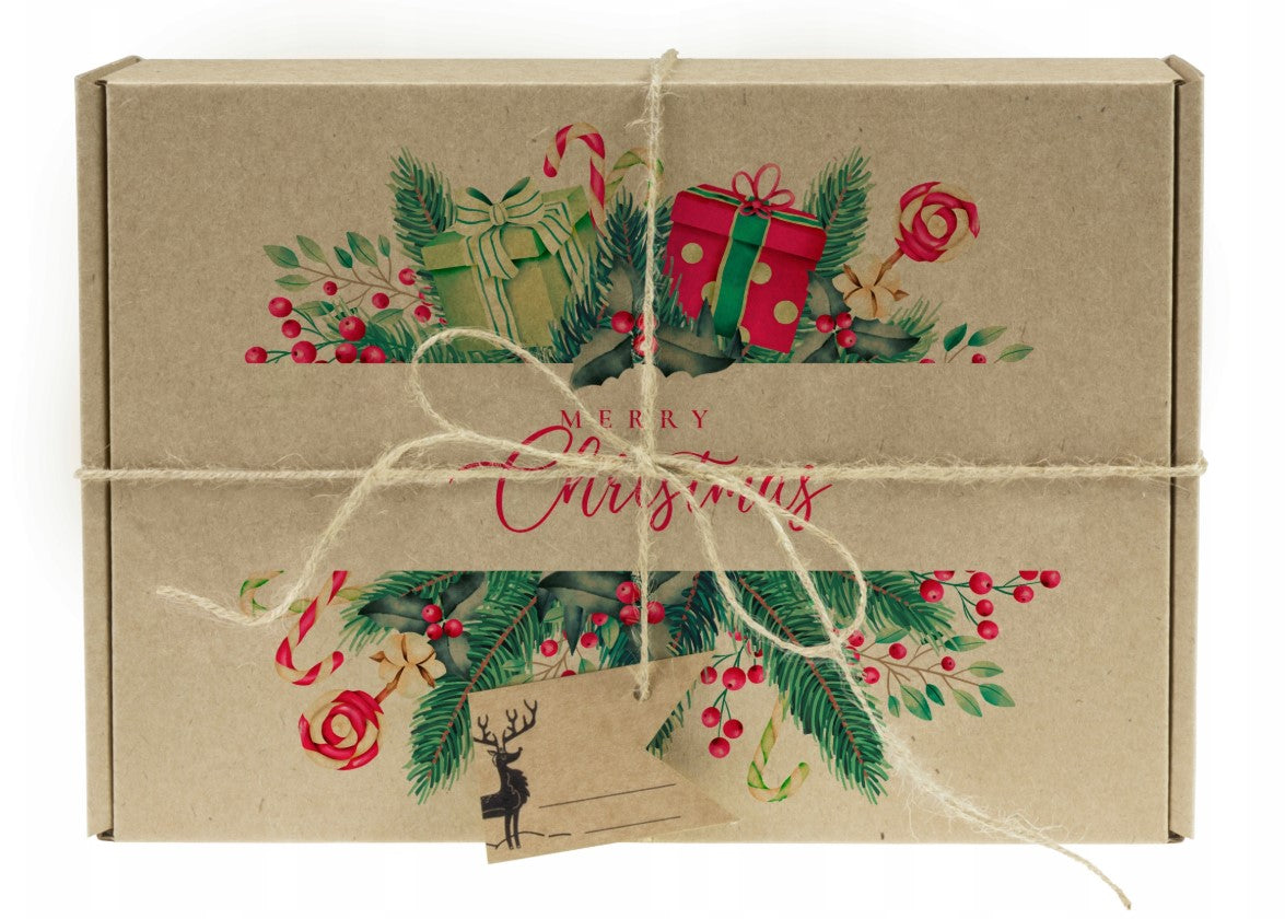 Pudełko prezent Merry Christmas zestaw 3szt.