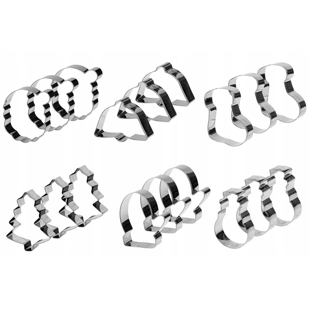 Foremki do ciastek i pierników wykrawacze świąteczne 18szt.