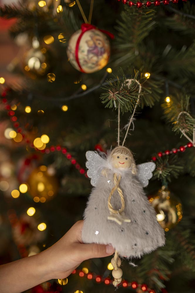 Zestaw Pluszowych Wiszących Aniołków 3szt.