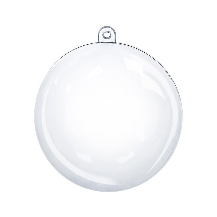 Bombka transparentna plastikowa 6 cm – pakiet 5 sztuk do dekoracji DIY