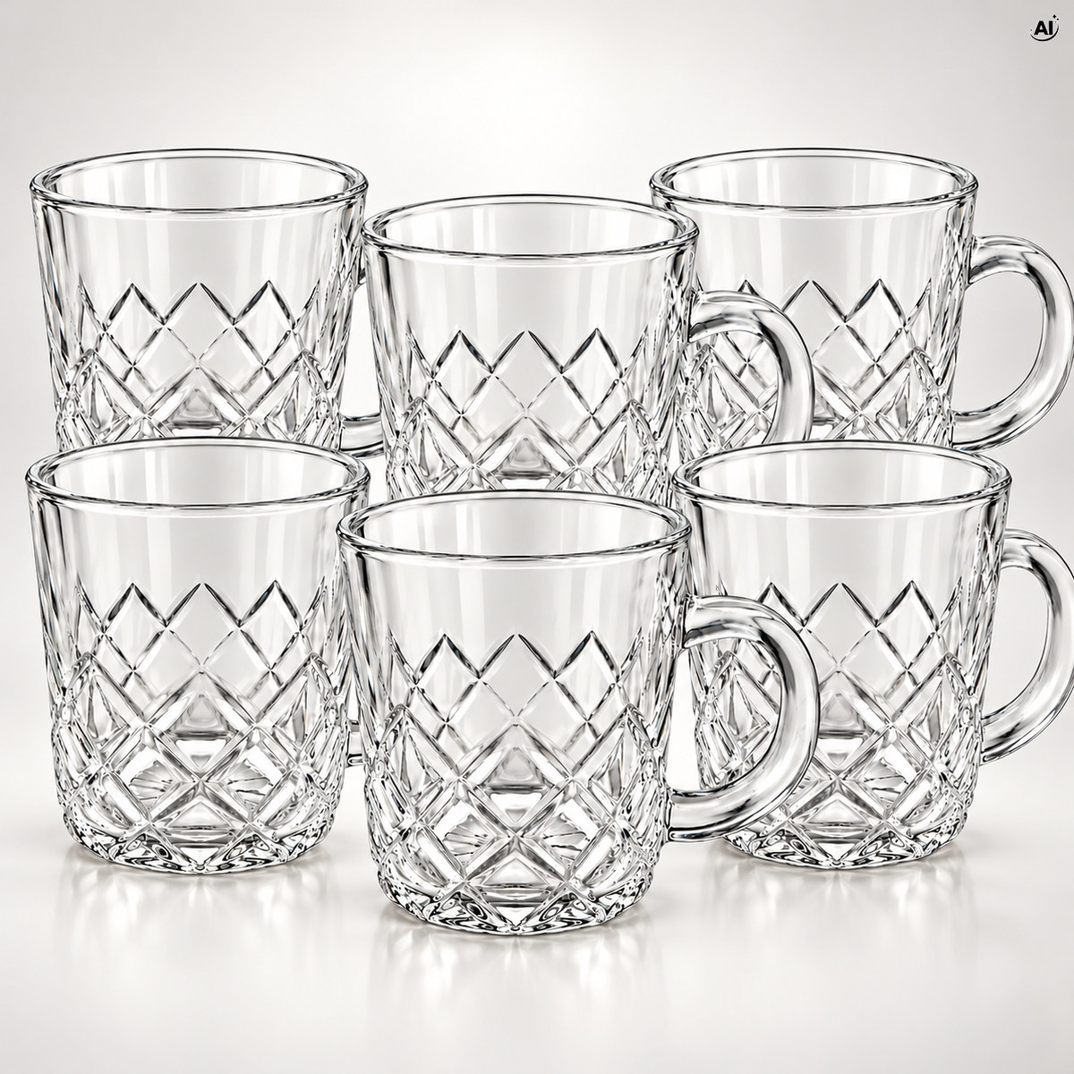 Szklanki z Uchem 240 ml 6 szt.