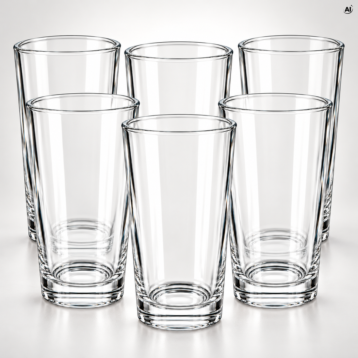 Szklanki Wysokie do Napojów 330 ml 6 szt