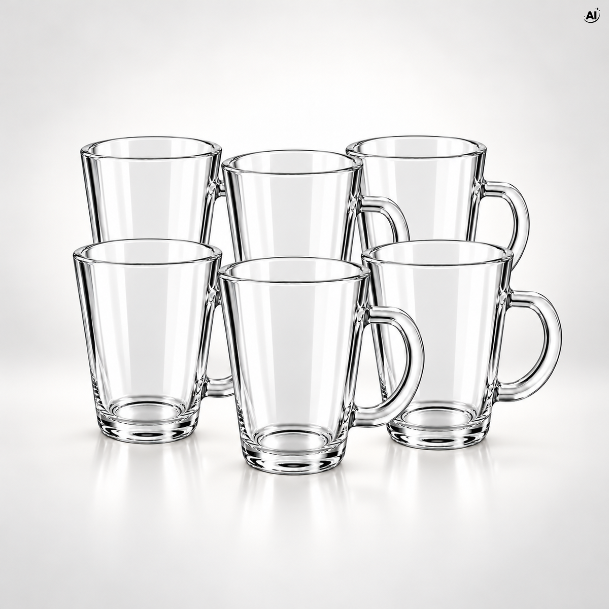 Szklanki z Uchem 350 ml 6 szt.