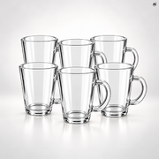 Szklanki z Uchem 350 ml 6 szt.