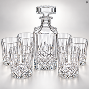 Zestaw do Whisky Karafka 700 ml + 6 Szklanek 300 ml