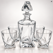 Zestaw do Whisky Karafka 800 ml + 4 Szklanki 300 ml