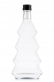 Szklana butelka choinka na nalewki świąteczne, 215 ml