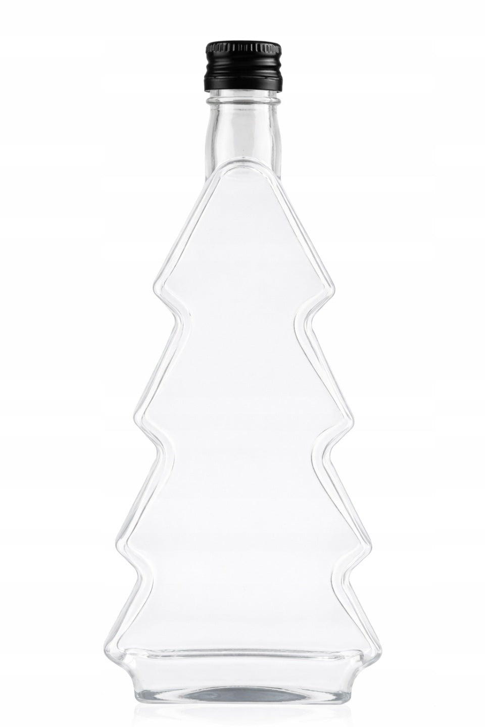 Szklana butelka choinka na nalewki świąteczne, 215 ml