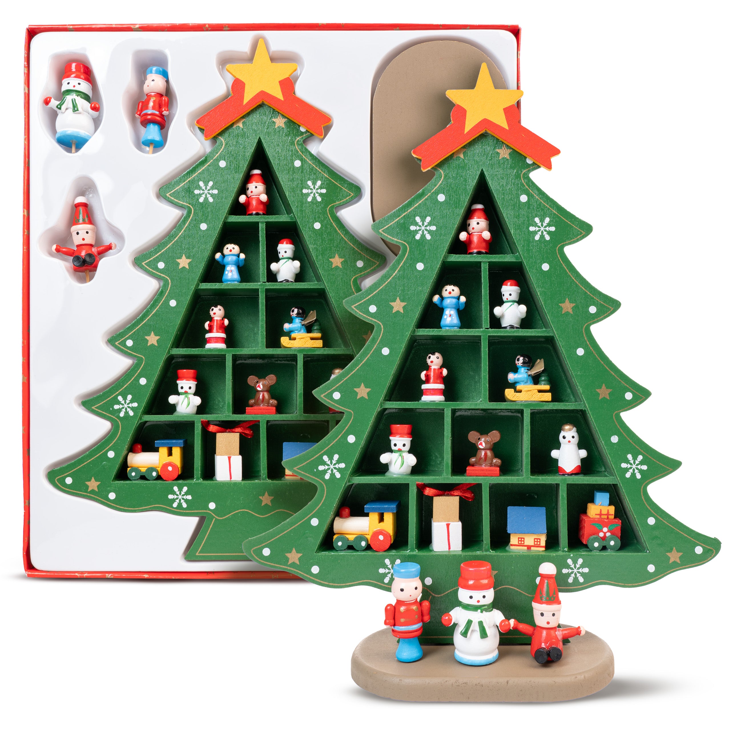 Ozdobna Choinka Drewniana 29cm