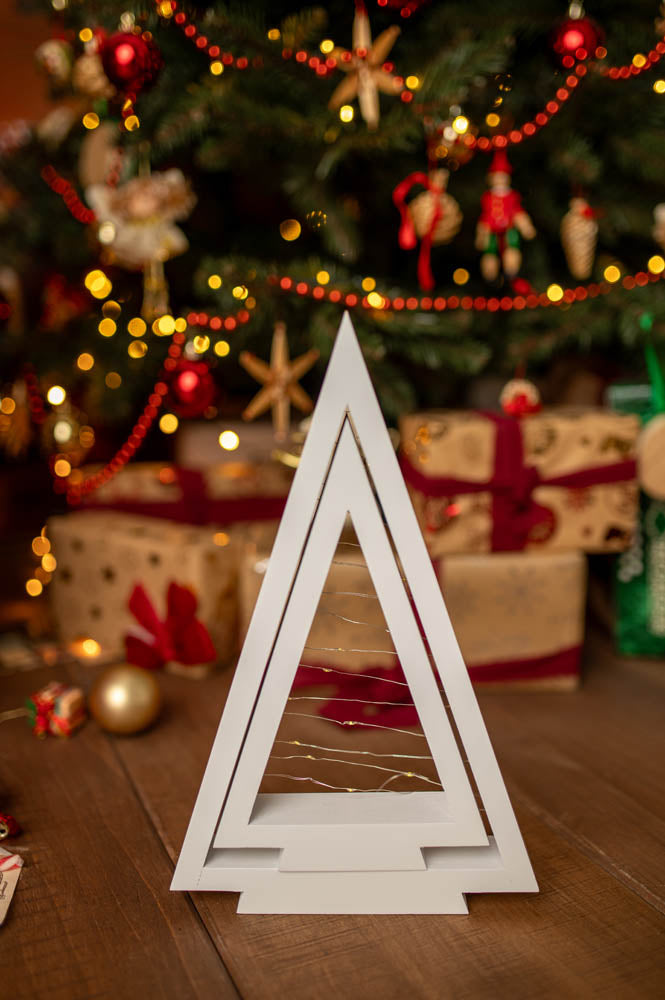 Drewniana Choinka LED