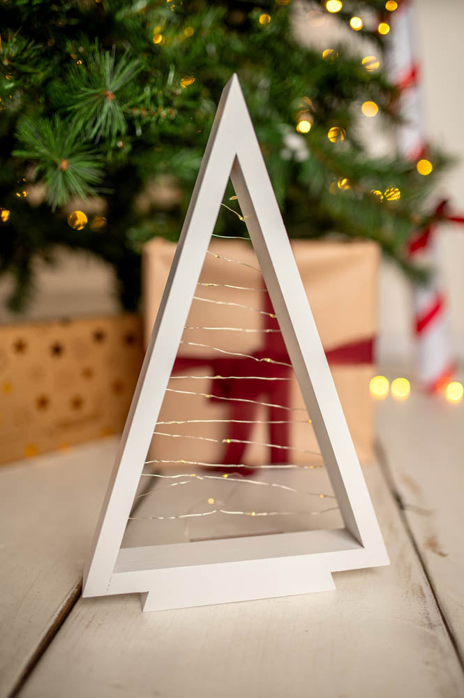 Drewniana Choinka LED