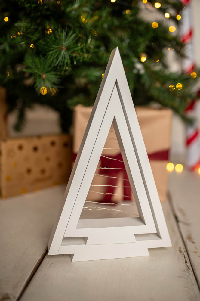 Drewniana Choinka LED