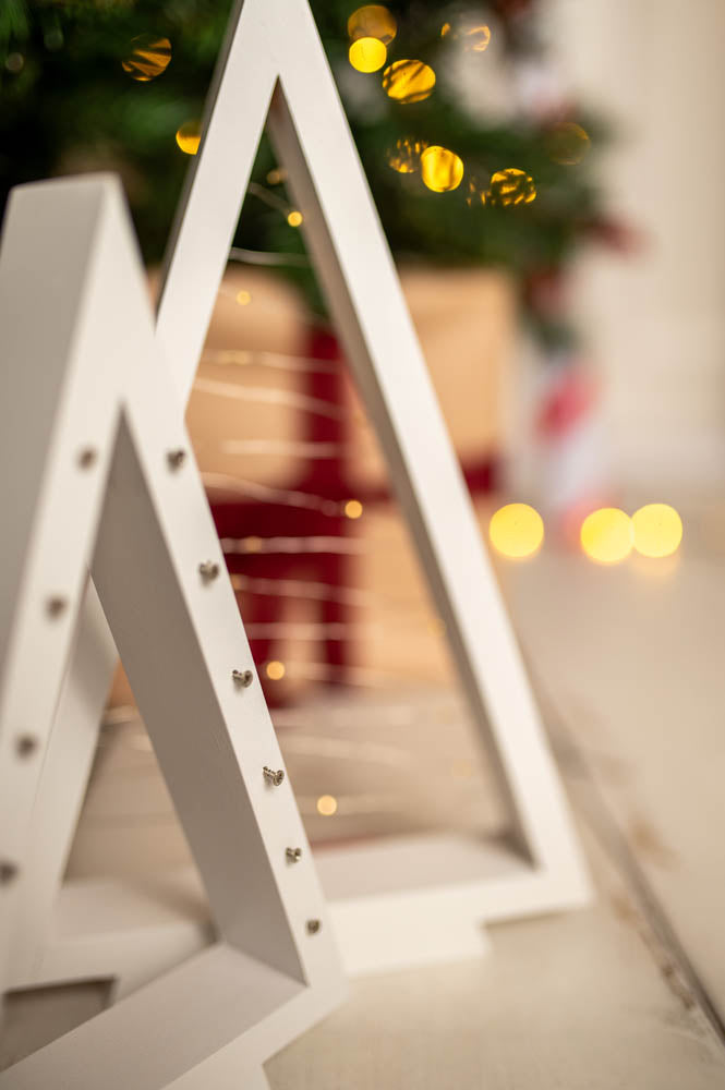 Drewniana Choinka LED