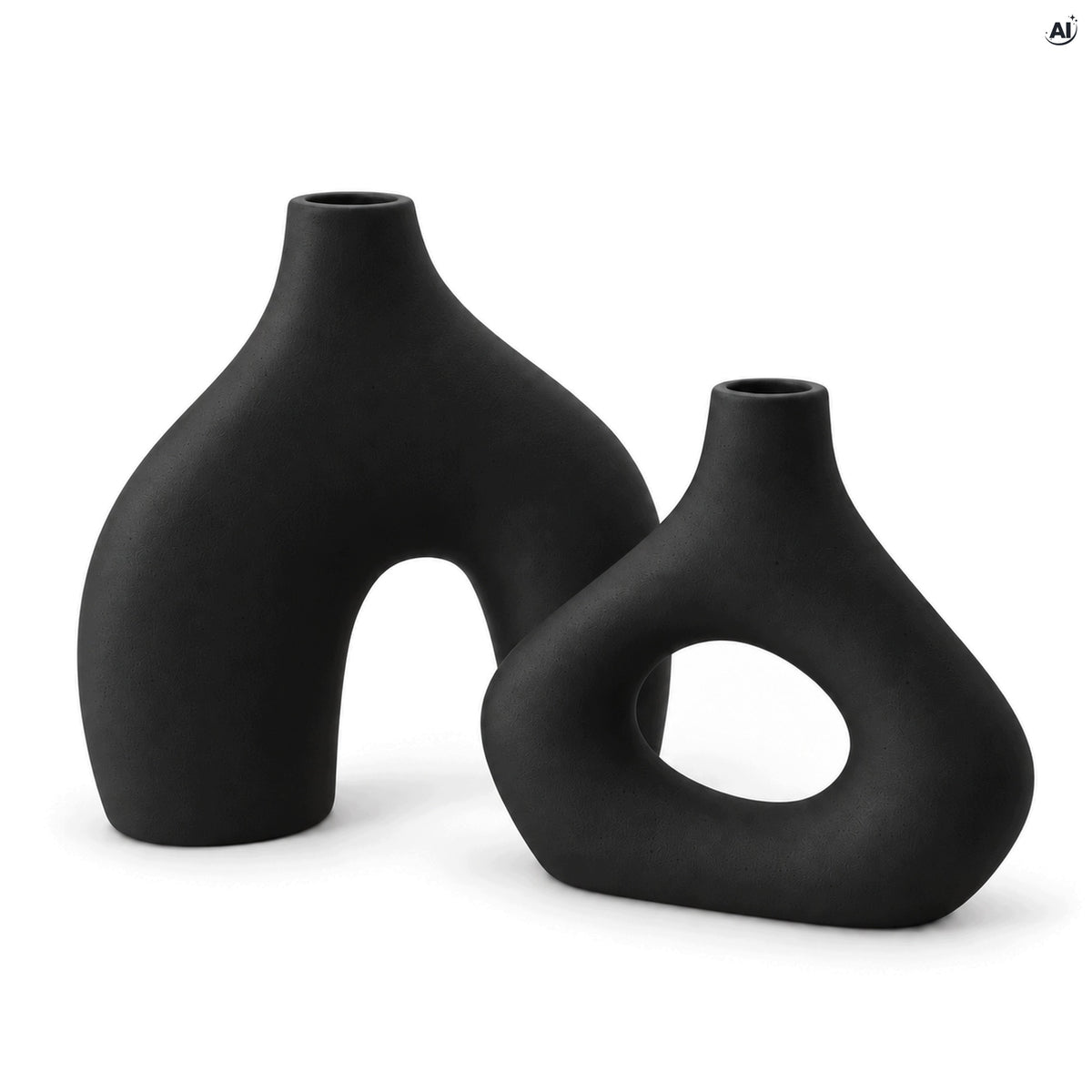 Wazony Ceramiczne 2 szt. Boho