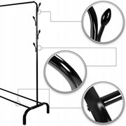 Czarny Metalowy Wieszak Na Ubrania