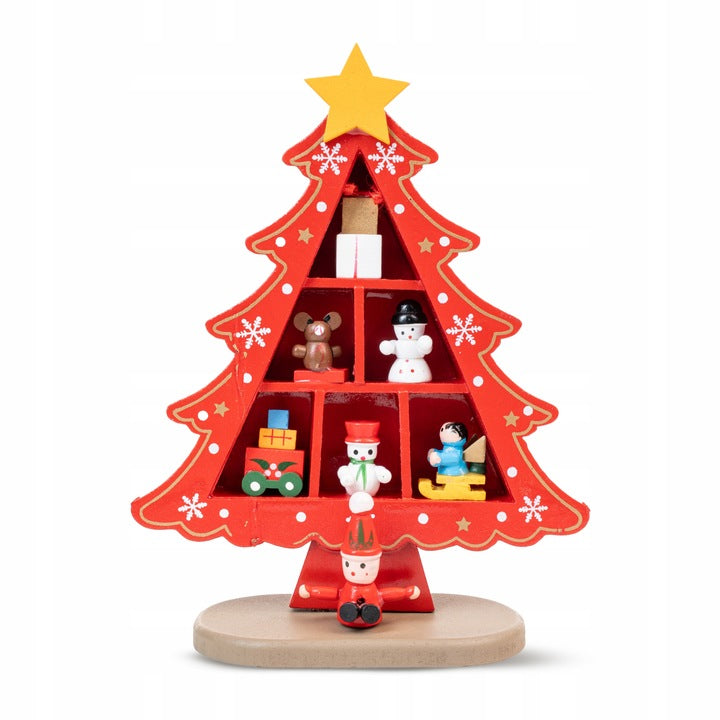 Ozdobna Choinka Drewniana 18cm