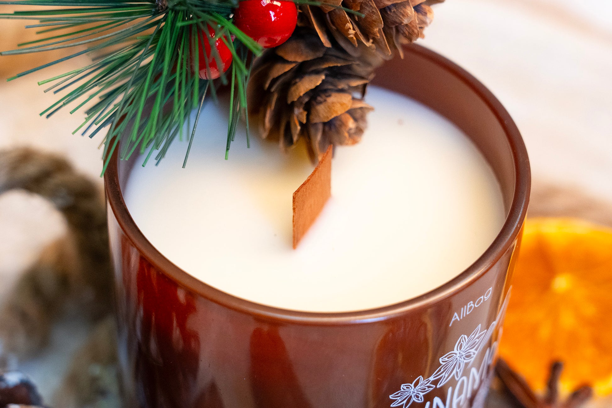 Zapachowa Świeca Sojowa w Szkle Zapach Cynamin