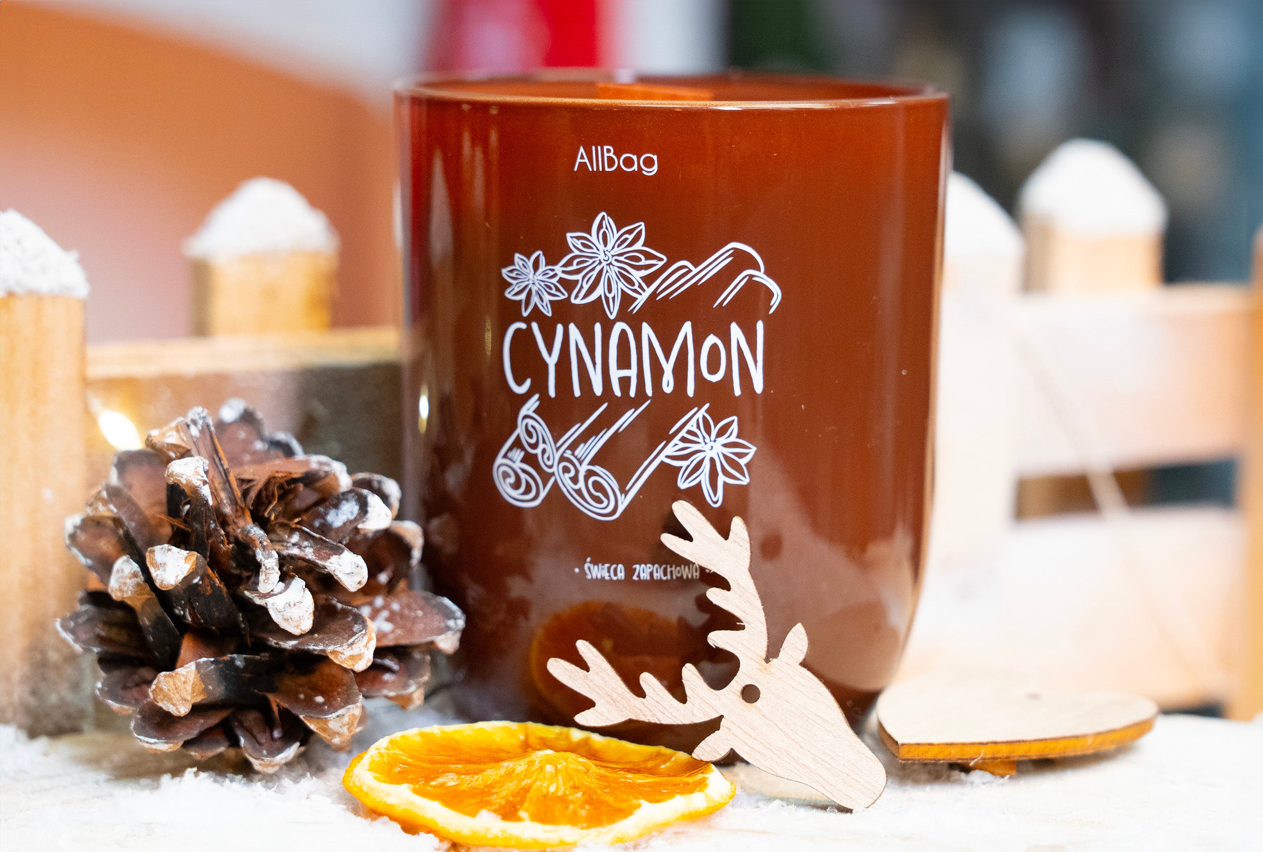 Zapachowa Świeca Sojowa w Szkle Zapach Cynamin