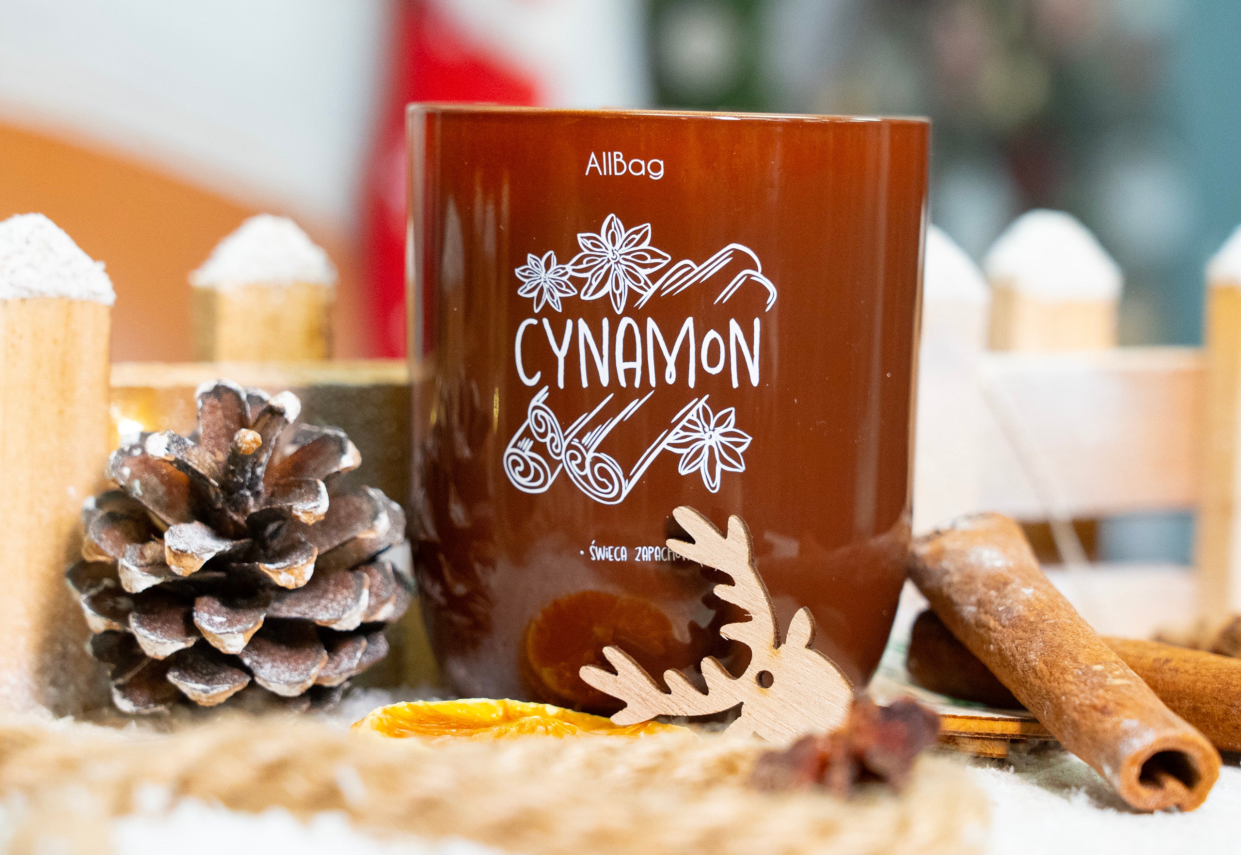 Zapachowa Świeca Sojowa w Szkle Zapach Cynamin