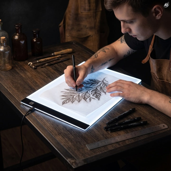 Tablet graficzny kalka do podświetlania