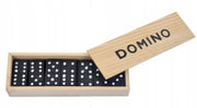 Domino – 28 Drewnianych Klocków w Pudełku